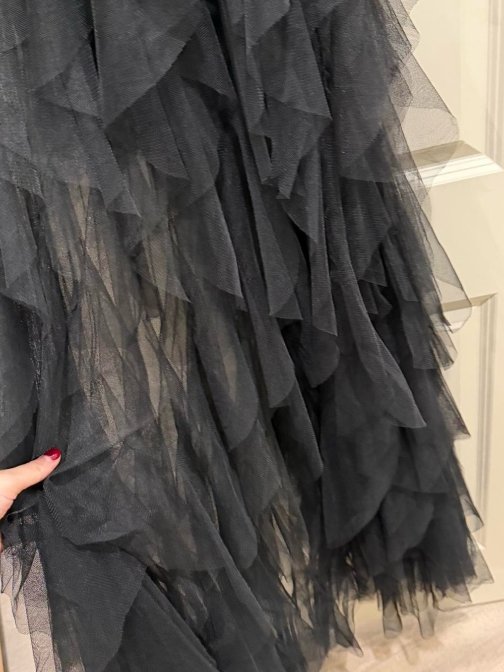 REVOLVE Black Bustier High-Low Tulle & Lace Skirt - Picture 5 of 6